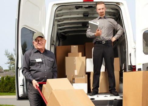 Moving team helping with a residential move in Wandsworth
