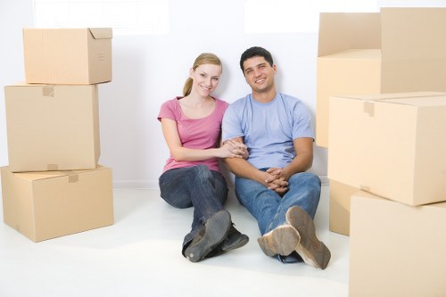 House movers working on a residential move in Wandsworth