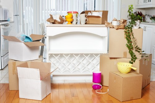 Careful loading of household items for a flat or house move in Wandsworth