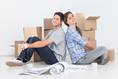 Commercial relocation with a moving van in Wandsworth