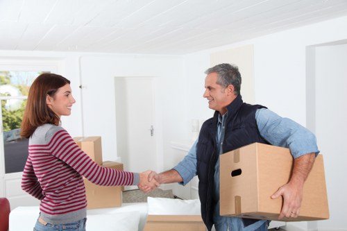 Residential moving support on a Wandsworth street