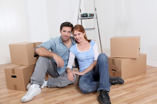 Furniture and moving boxes arranged for local removals in Wandsworth