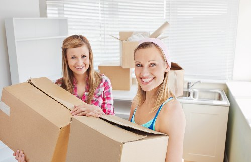 Loading furniture into a removals van for a Wandsworth property move