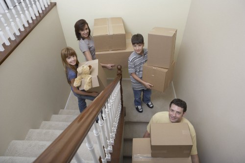 Packing boxes and moving equipment for a Wandsworth man and van service